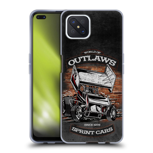 World of Outlaws Western Graphics Brickyard Sprint Car Soft Gel Case for OPPO Reno4 Z 5G