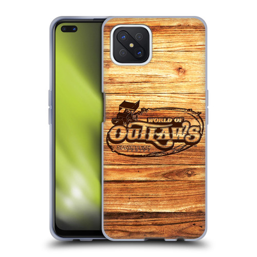 World of Outlaws Western Graphics Wood Logo Soft Gel Case for OPPO Reno4 Z 5G