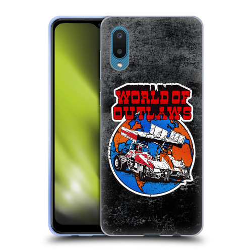 World of Outlaws Western Graphics Distressed Sprint Car Logo Soft Gel Case for Samsung Galaxy A02/M02 (2021)