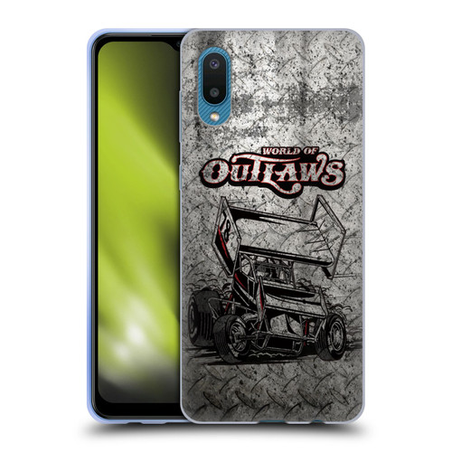 World of Outlaws Western Graphics Sprint Car Soft Gel Case for Samsung Galaxy A02/M02 (2021)