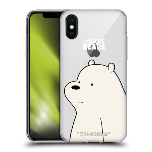 We Bare Bears Character Art Ice Bear Soft Gel Case for Apple iPhone X / iPhone XS