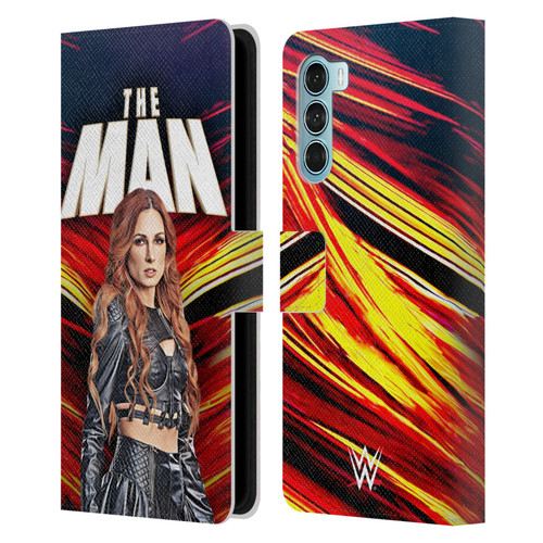 WWE Becky Lynch The Man Leather Book Wallet Case Cover For Motorola Edge S30 / Moto G200 5G