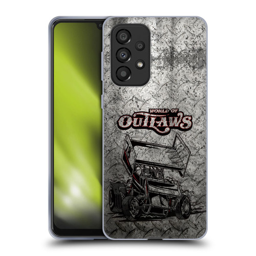 World of Outlaws Western Graphics Sprint Car Soft Gel Case for Samsung Galaxy A33 5G (2022)