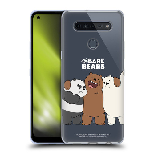 We Bare Bears Character Art Group 1 Soft Gel Case for LG K51S