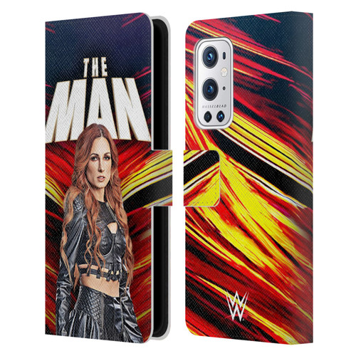 WWE Becky Lynch The Man Leather Book Wallet Case Cover For OnePlus 9 Pro