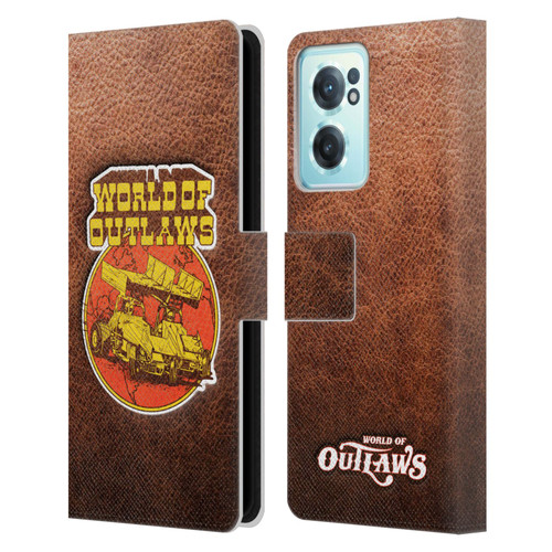 World of Outlaws Western Graphics Sprint Car Leather Print Leather Book Wallet Case Cover For OnePlus Nord CE 2 5G