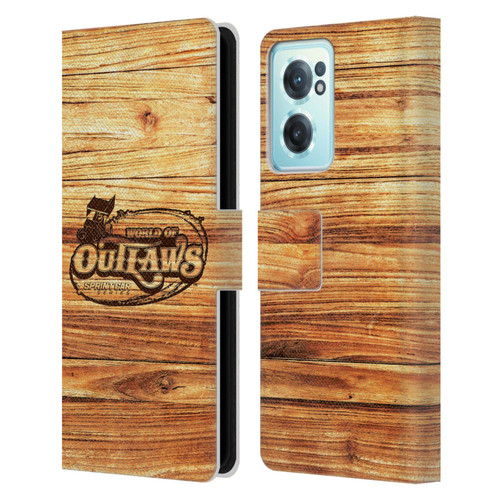 World of Outlaws Western Graphics Wood Logo Leather Book Wallet Case Cover For OnePlus Nord CE 2 5G