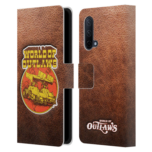 World of Outlaws Western Graphics Sprint Car Leather Print Leather Book Wallet Case Cover For OnePlus Nord CE 5G