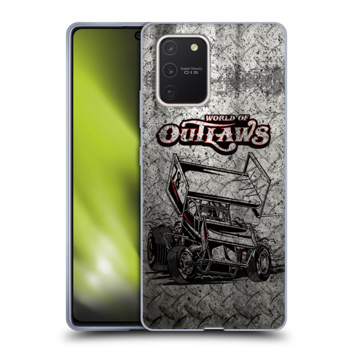 World of Outlaws Western Graphics Sprint Car Soft Gel Case for Samsung Galaxy S10 Lite