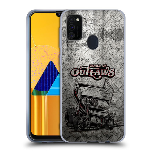 World of Outlaws Western Graphics Sprint Car Soft Gel Case for Samsung Galaxy M30s (2019)/M21 (2020)