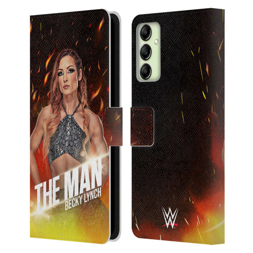 WWE Becky Lynch The Man Portrait Leather Book Wallet Case Cover For Samsung Galaxy A14 5G