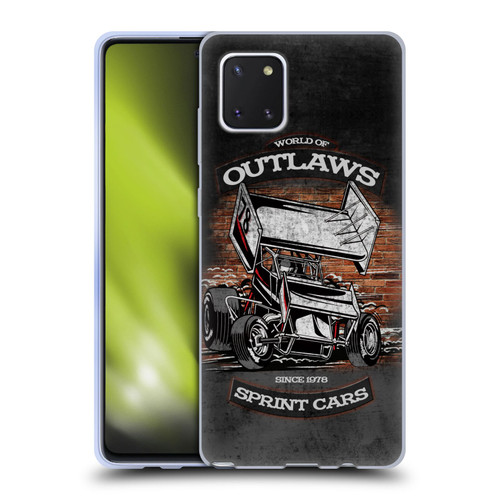 World of Outlaws Western Graphics Brickyard Sprint Car Soft Gel Case for Samsung Galaxy Note10 Lite