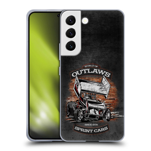 World of Outlaws Western Graphics Brickyard Sprint Car Soft Gel Case for Samsung Galaxy S22 5G