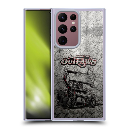 World of Outlaws Western Graphics Sprint Car Soft Gel Case for Samsung Galaxy S22 Ultra 5G