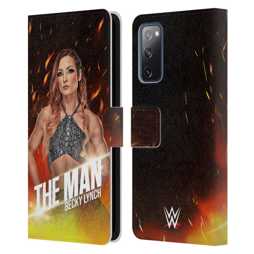 WWE Becky Lynch The Man Portrait Leather Book Wallet Case Cover For Samsung Galaxy S20 FE / 5G