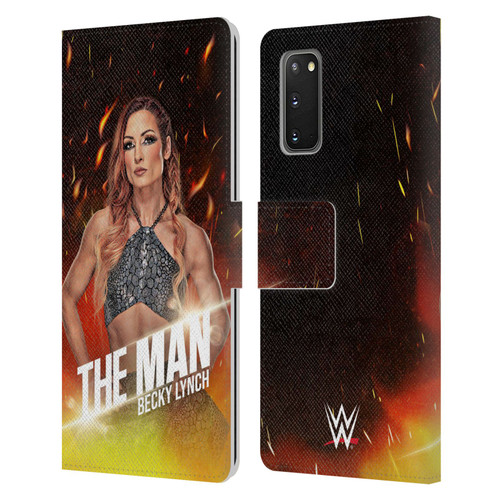 WWE Becky Lynch The Man Portrait Leather Book Wallet Case Cover For Samsung Galaxy S20 / S20 5G