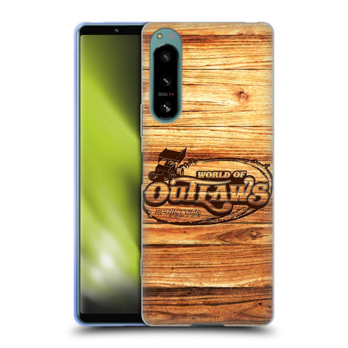 World of Outlaws Western Graphics Wood Logo Soft Gel Case for Sony Xperia 5 IV