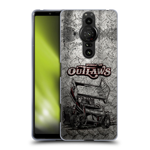 World of Outlaws Western Graphics Sprint Car Soft Gel Case for Sony Xperia Pro-I