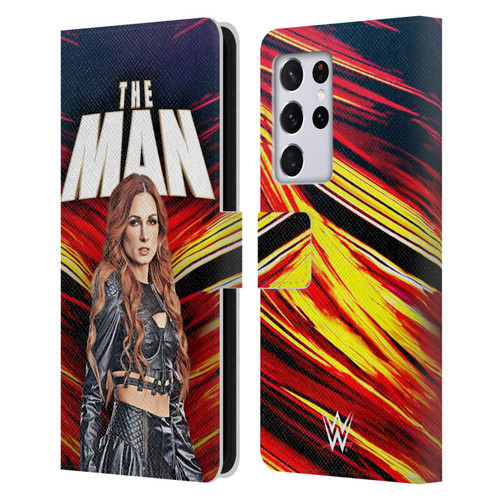 WWE Becky Lynch The Man Leather Book Wallet Case Cover For Samsung Galaxy S21 Ultra 5G