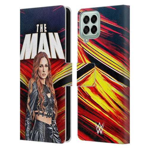 WWE Becky Lynch The Man Leather Book Wallet Case Cover For Samsung Galaxy M33 (2022)