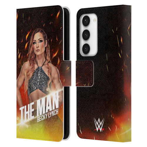 WWE Becky Lynch The Man Portrait Leather Book Wallet Case Cover For Samsung Galaxy S23 5G