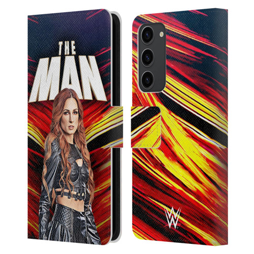 WWE Becky Lynch The Man Leather Book Wallet Case Cover For Samsung Galaxy S23+ 5G