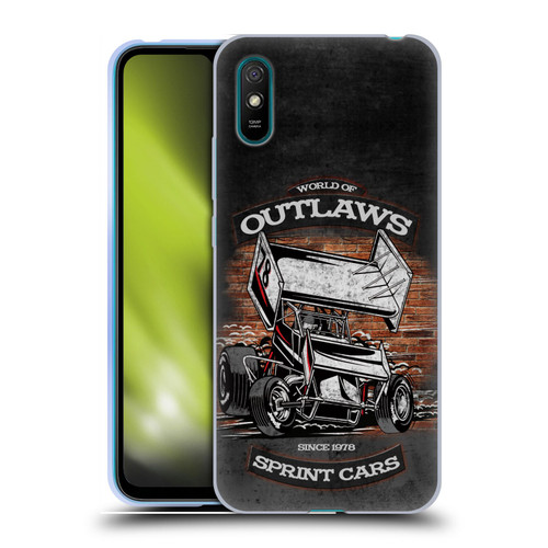 World of Outlaws Western Graphics Brickyard Sprint Car Soft Gel Case for Xiaomi Redmi 9A / Redmi 9AT