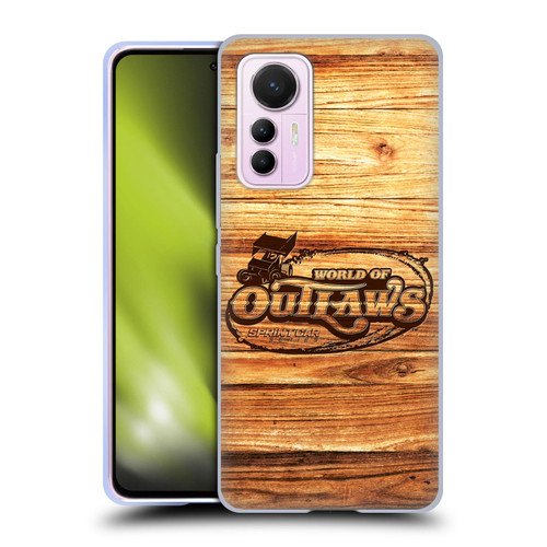 World of Outlaws Western Graphics Wood Logo Soft Gel Case for Xiaomi 12 Lite