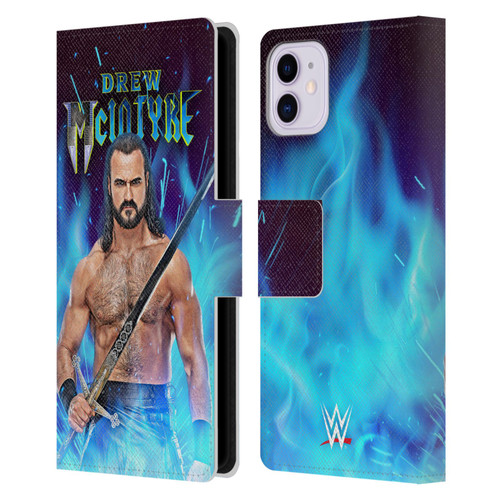 WWE Drew McIntyre Scottish Warrior Leather Book Wallet Case Cover For Apple iPhone 11