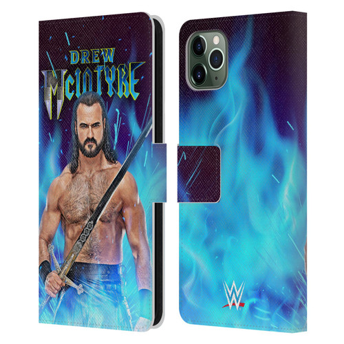 WWE Drew McIntyre Scottish Warrior Leather Book Wallet Case Cover For Apple iPhone 11 Pro Max