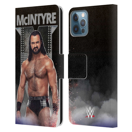 WWE Drew McIntyre LED Image Leather Book Wallet Case Cover For Apple iPhone 12 / iPhone 12 Pro