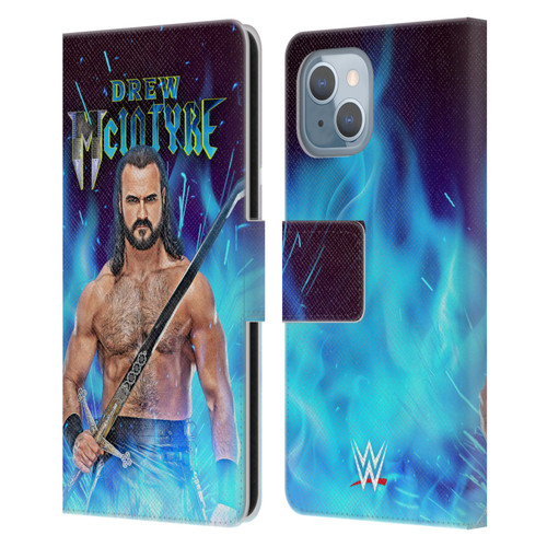 WWE Drew McIntyre Scottish Warrior Leather Book Wallet Case Cover For Apple iPhone 14