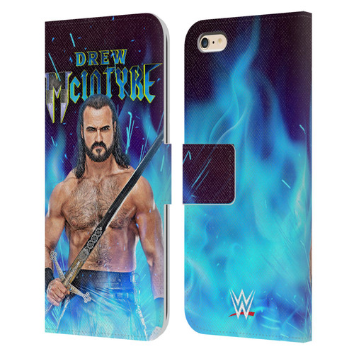 WWE Drew McIntyre Scottish Warrior Leather Book Wallet Case Cover For Apple iPhone 6 Plus / iPhone 6s Plus