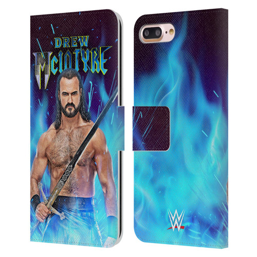 WWE Drew McIntyre Scottish Warrior Leather Book Wallet Case Cover For Apple iPhone 7 Plus / iPhone 8 Plus