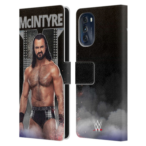 WWE Drew McIntyre LED Image Leather Book Wallet Case Cover For Motorola Moto G (2022)