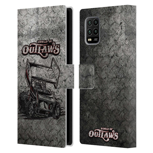 World of Outlaws Western Graphics Sprint Car Leather Book Wallet Case Cover For Xiaomi Mi 10 Lite 5G