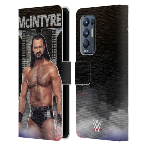 WWE Drew McIntyre LED Image Leather Book Wallet Case Cover For OPPO Find X3 Neo / Reno5 Pro+ 5G