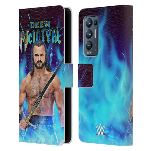 WWE Drew McIntyre Scottish Warrior Leather Book Wallet Case Cover For OPPO Find X3 Neo / Reno5 Pro+ 5G