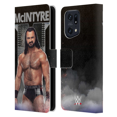 WWE Drew McIntyre LED Image Leather Book Wallet Case Cover For OPPO Find X5 Pro