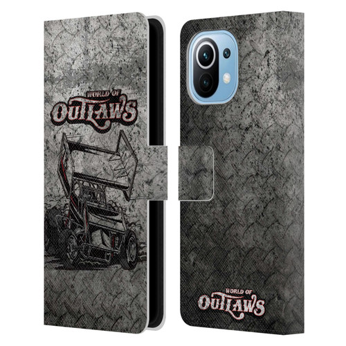 World of Outlaws Western Graphics Sprint Car Leather Book Wallet Case Cover For Xiaomi Mi 11