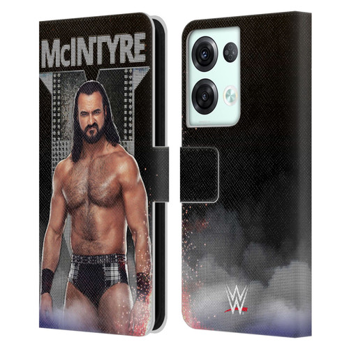 WWE Drew McIntyre LED Image Leather Book Wallet Case Cover For OPPO Reno8 Pro
