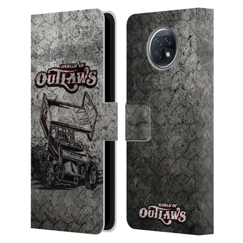 World of Outlaws Western Graphics Sprint Car Leather Book Wallet Case Cover For Xiaomi Redmi Note 9T 5G