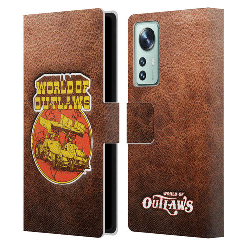 World of Outlaws Western Graphics Sprint Car Leather Print Leather Book Wallet Case Cover For Xiaomi 12