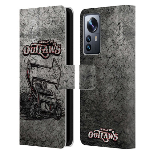 World of Outlaws Western Graphics Sprint Car Leather Book Wallet Case Cover For Xiaomi 12 Pro