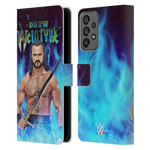 WWE Drew McIntyre Scottish Warrior Leather Book Wallet Case Cover For Samsung Galaxy A73 5G (2022)