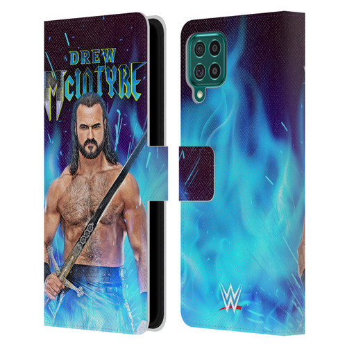 WWE Drew McIntyre Scottish Warrior Leather Book Wallet Case Cover For Samsung Galaxy F62 (2021)