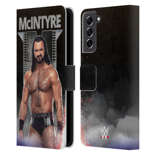 WWE Drew McIntyre LED Image Leather Book Wallet Case Cover For Samsung Galaxy S21 FE 5G