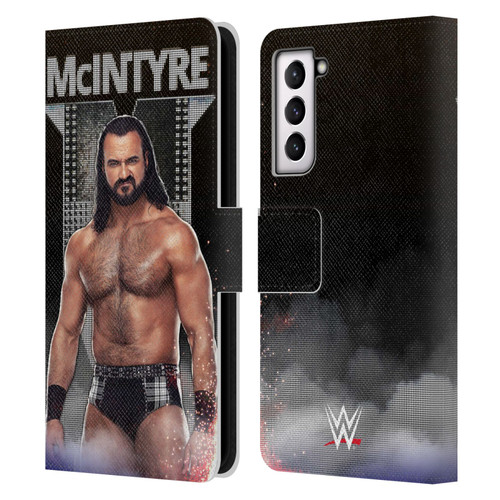 WWE Drew McIntyre LED Image Leather Book Wallet Case Cover For Samsung Galaxy S21 5G
