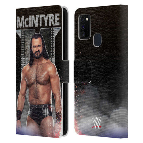 WWE Drew McIntyre LED Image Leather Book Wallet Case Cover For Samsung Galaxy M30s (2019)/M21 (2020)