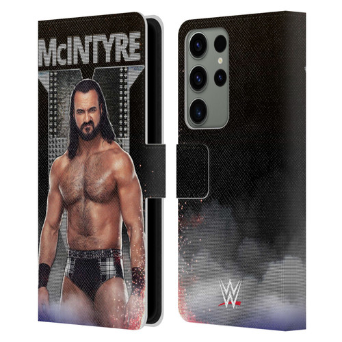 WWE Drew McIntyre LED Image Leather Book Wallet Case Cover For Samsung Galaxy S23 Ultra 5G